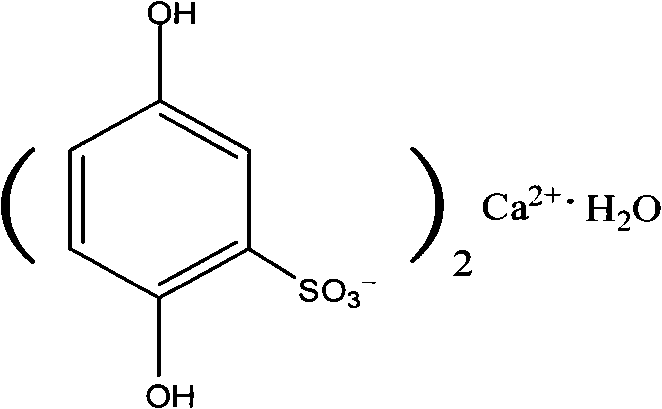 Synthetic reaction of calcium dobesilate hydrate