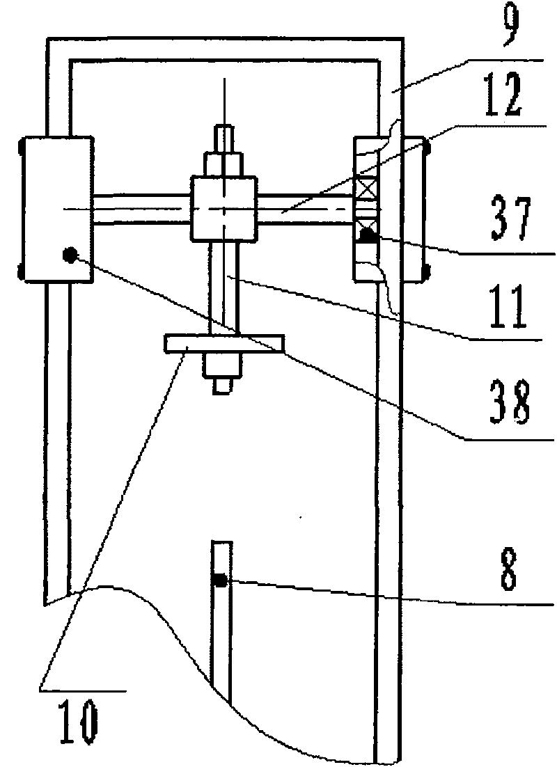 Flexural oscillation testing machine for metal flexible pipe