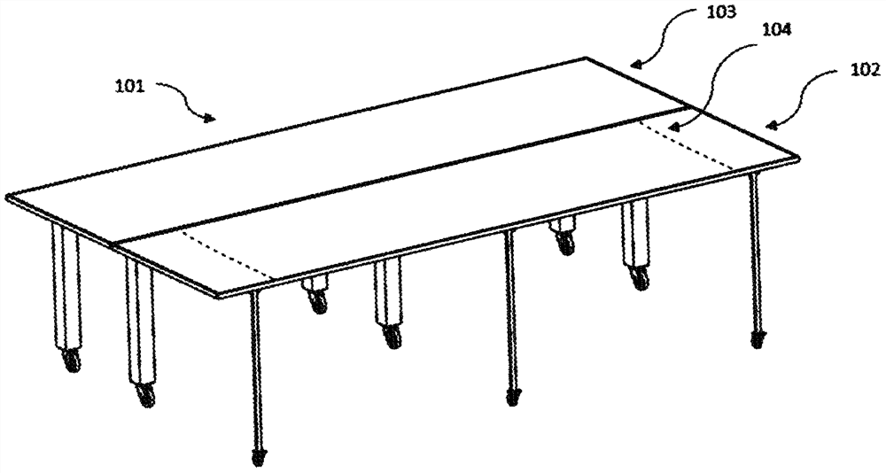 Lap joint type extensible multifunctional table