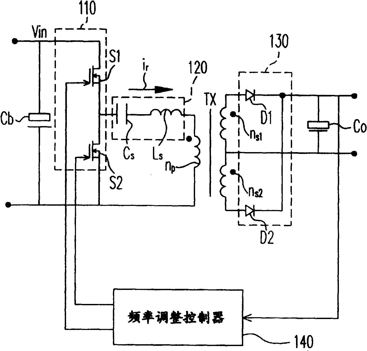 LLC series resonant converter and its synchronous rectifying power switch driving method