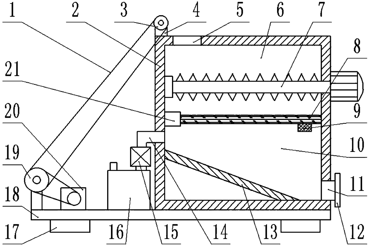 Simple construction stone crushing device