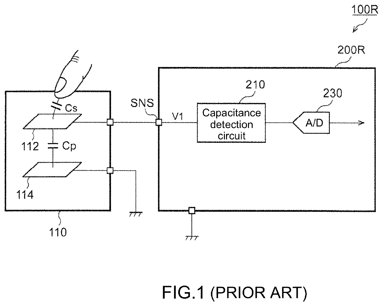 Touch detection circuit, input device and electronic apparatus