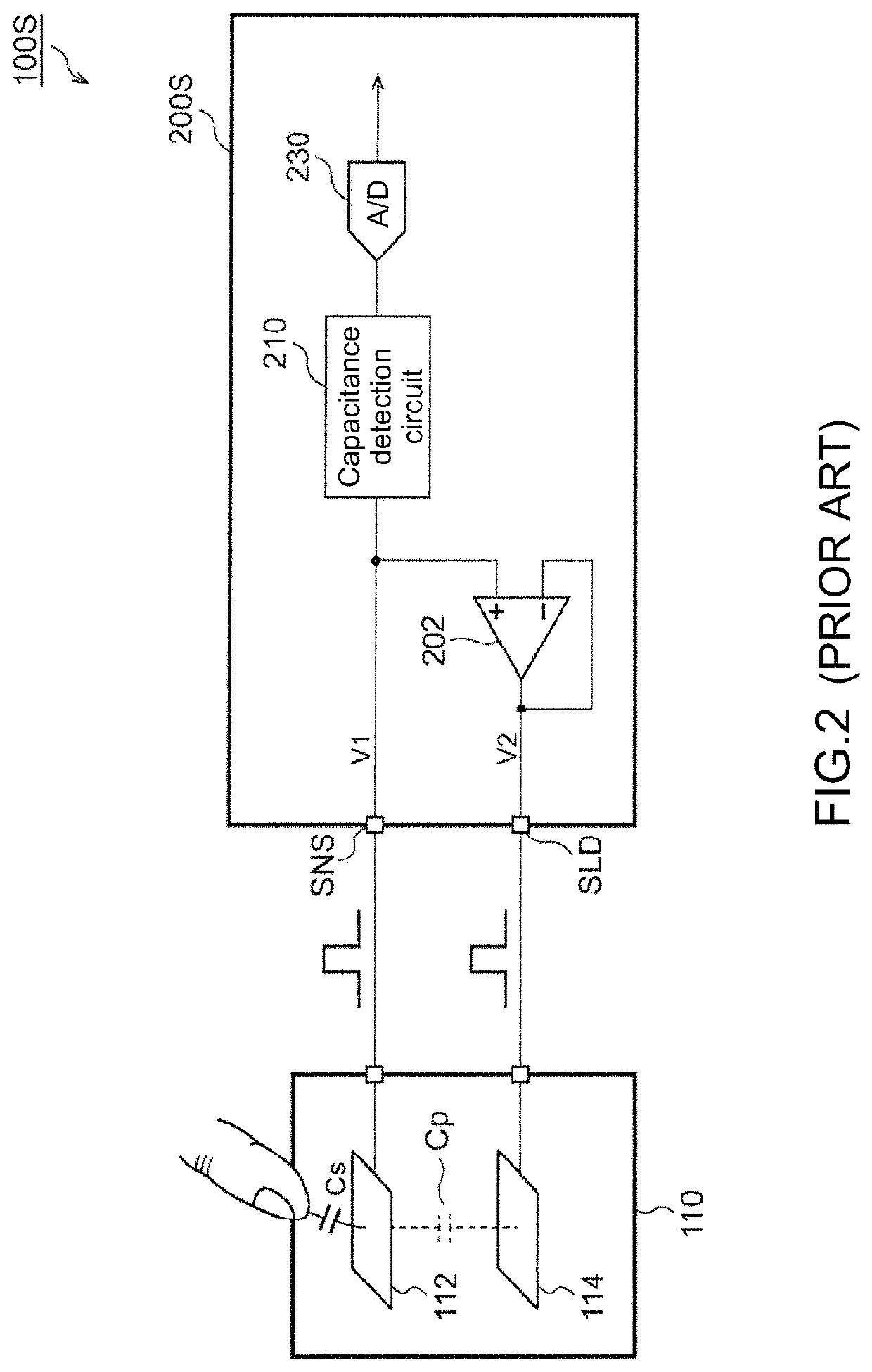 Touch detection circuit, input device and electronic apparatus