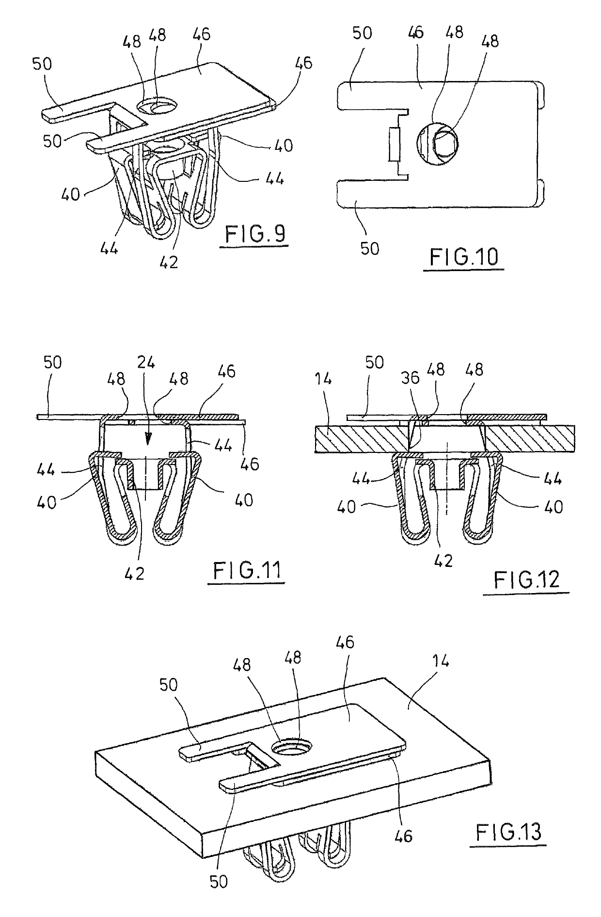 Fastening clip