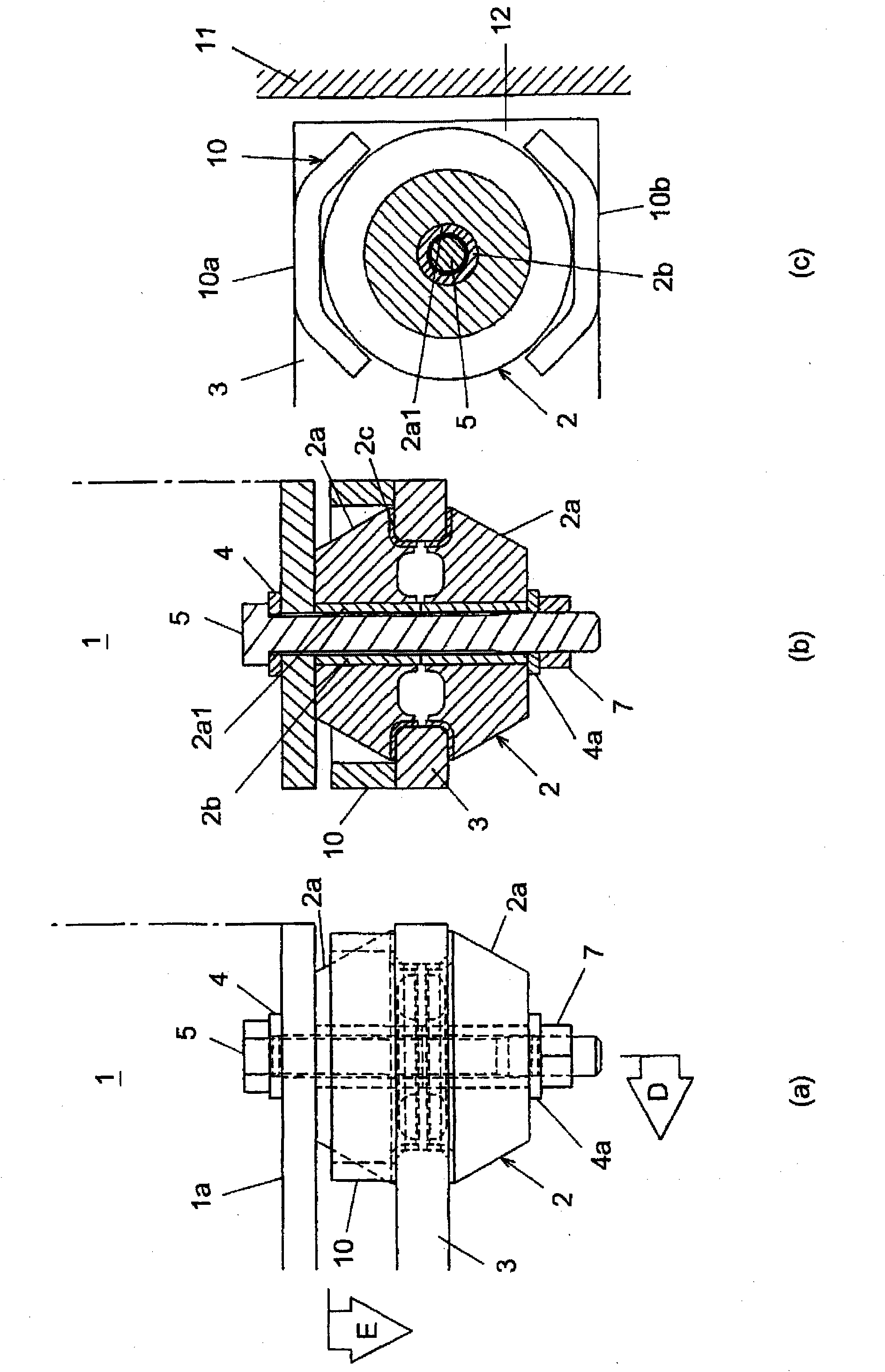 Vibration-damping support device