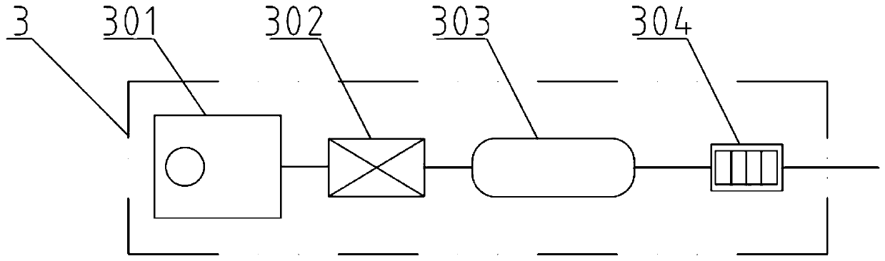 Under-train fuel cell power integrated system for motor train unit