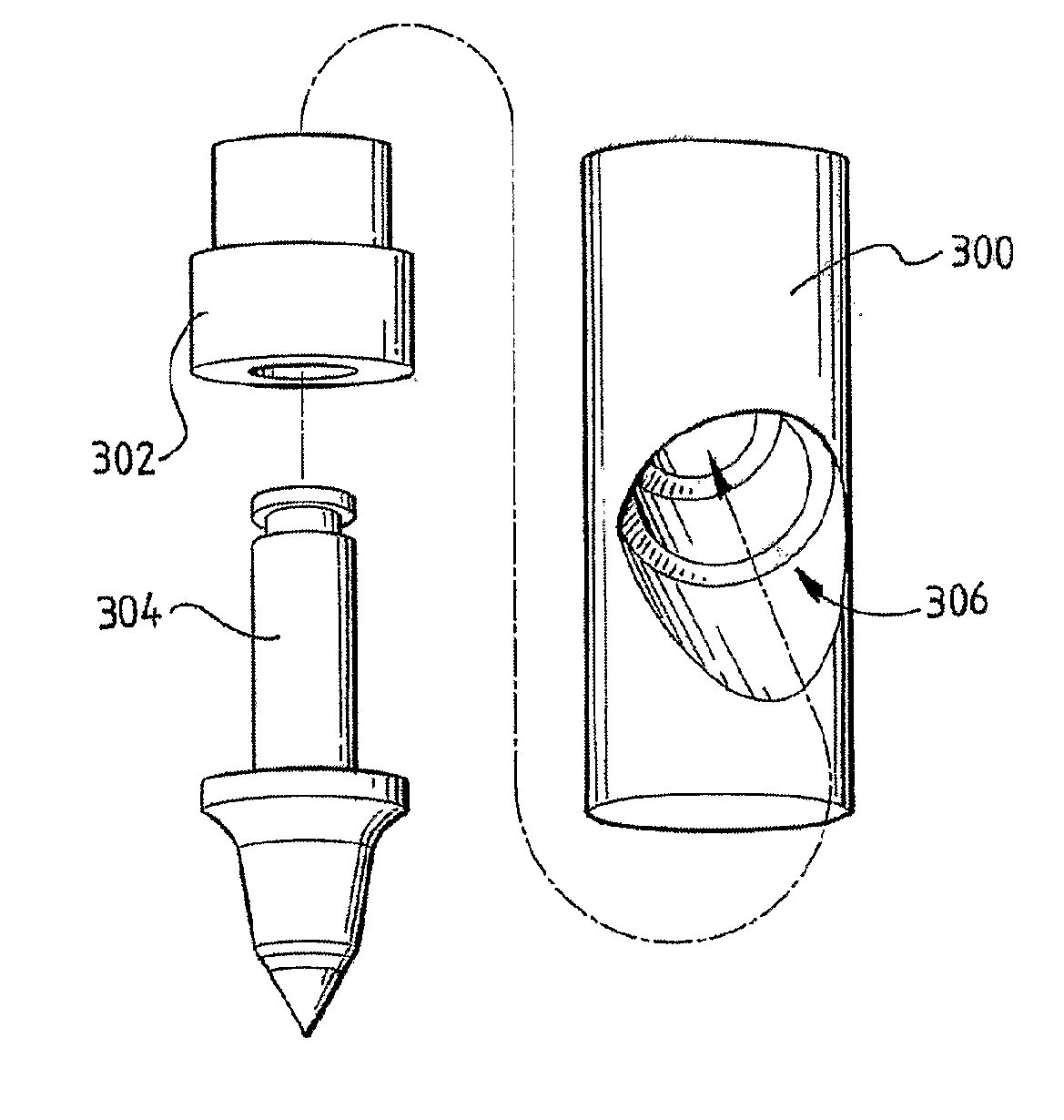 Holder for holding a tooth on a body of a cutting blade or grinding drum for cutting or grinding rock or hard earth formations