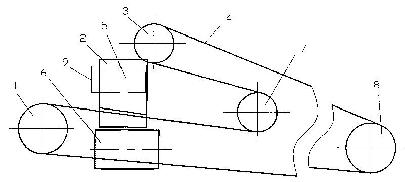 Discharging device of belt conveyor