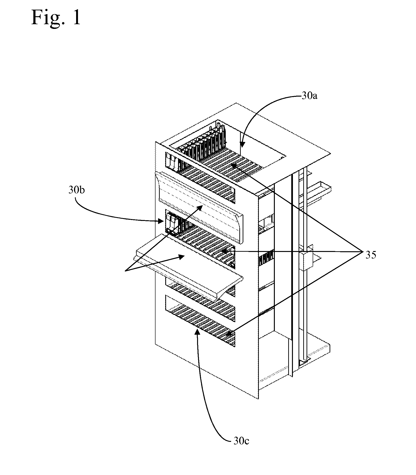 Laboratory module for storing and feeding to further processing of samples