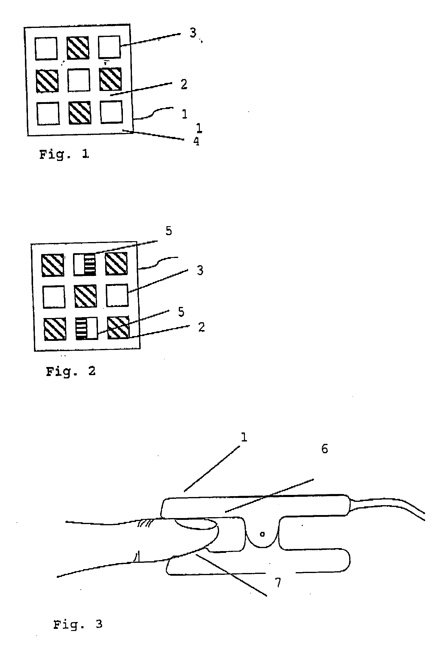 Method and device for the identification of at least one substance of content of a body fluid
