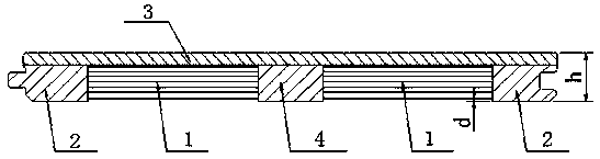 A second-floor floor based on beam bridge structure