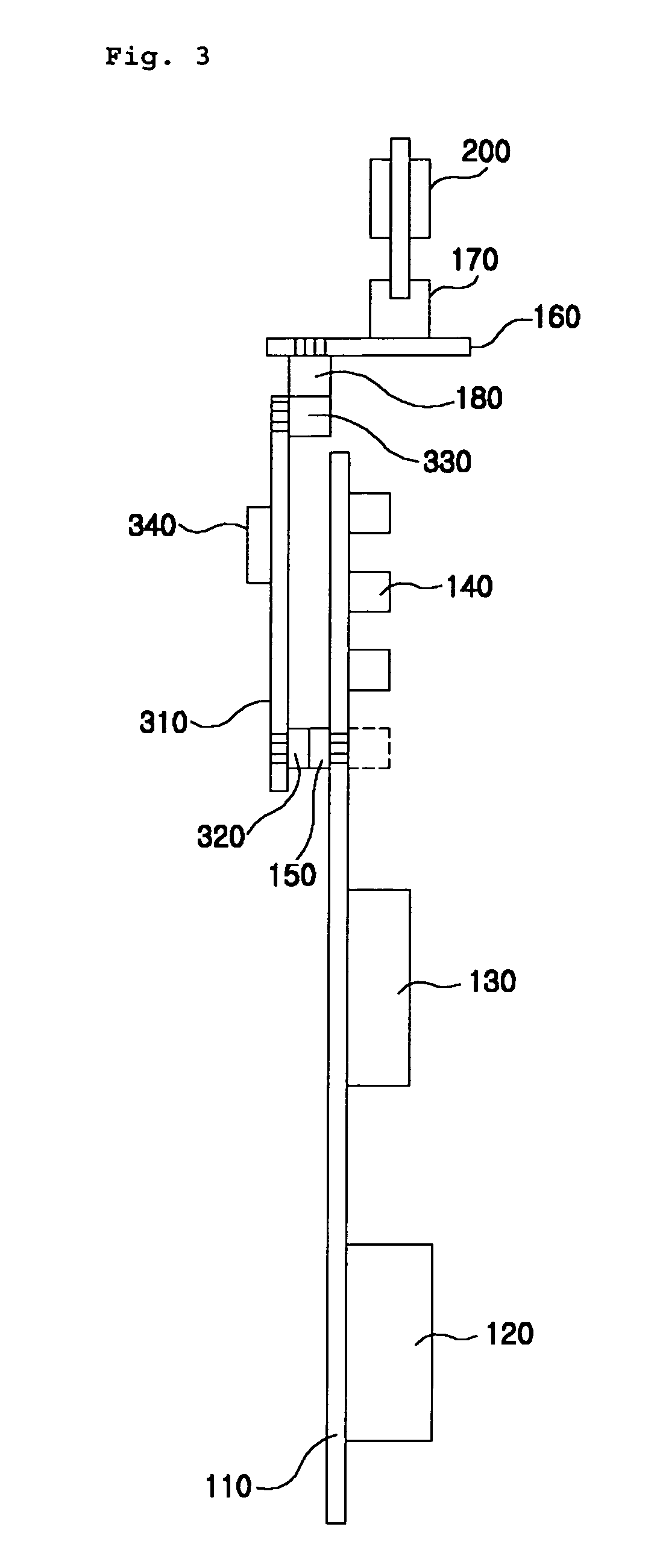 Memory application tester having vertically-mounted motherboard