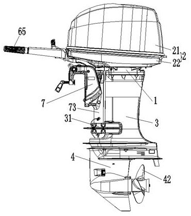 An electric outboard motor