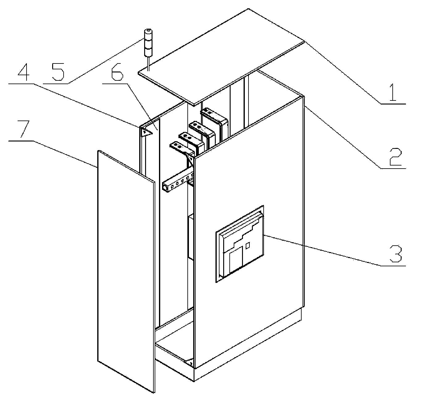 Low-voltage power distribution cabinet convenient to maintain and repair