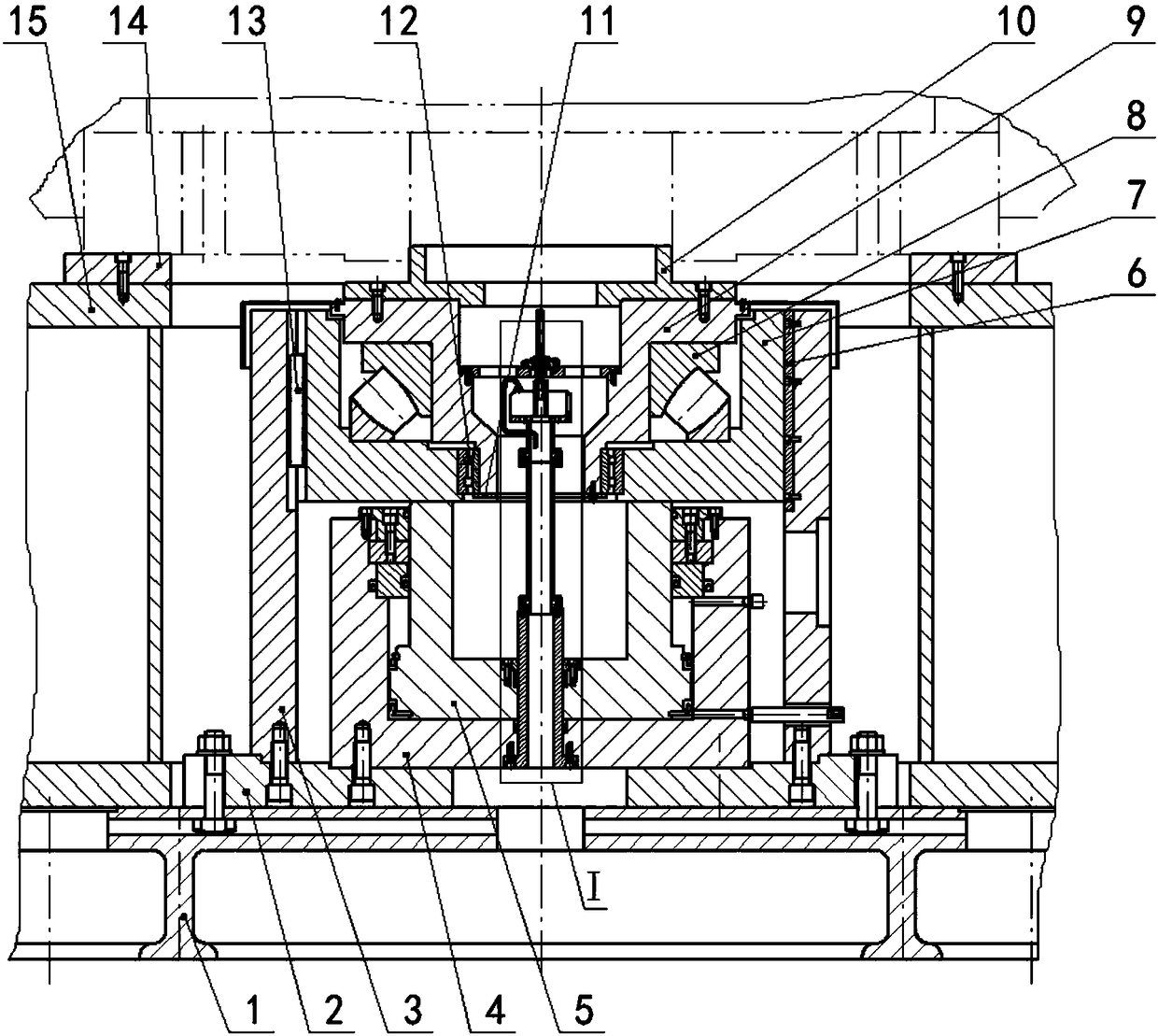 Jacking rotation precision indexing device