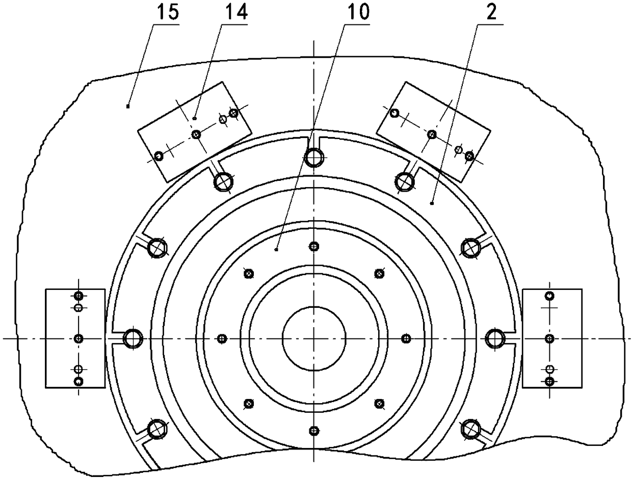 Jacking rotation precision indexing device