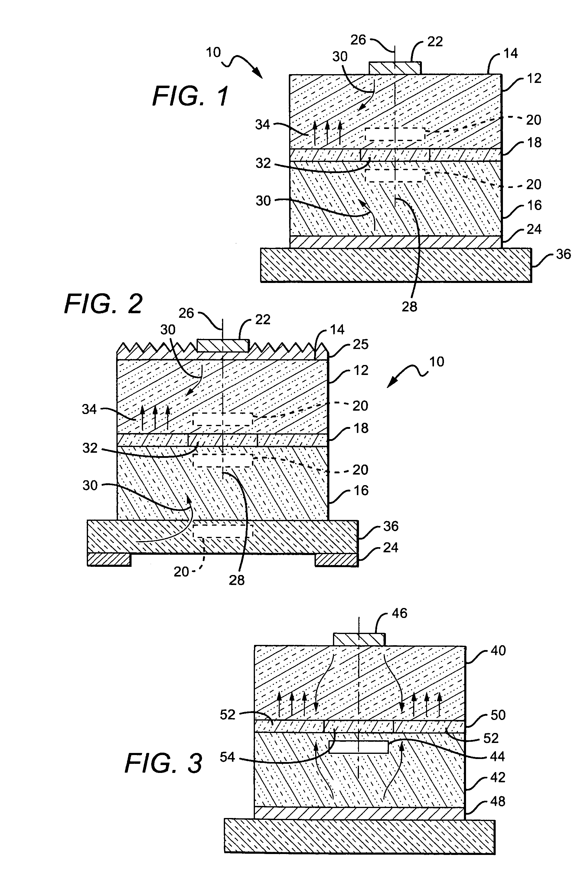 LED with current confinement structure and surface roughening