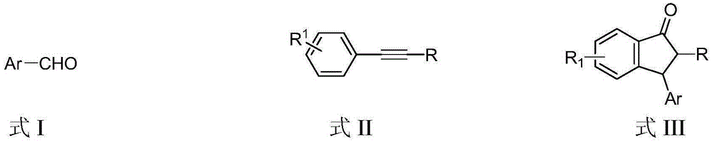 Preparation method of 3-aryl-1-indanone derivate