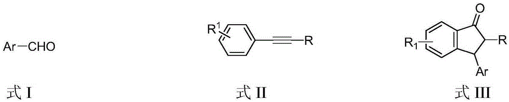Preparation method of 3-aryl-1-indanone derivate