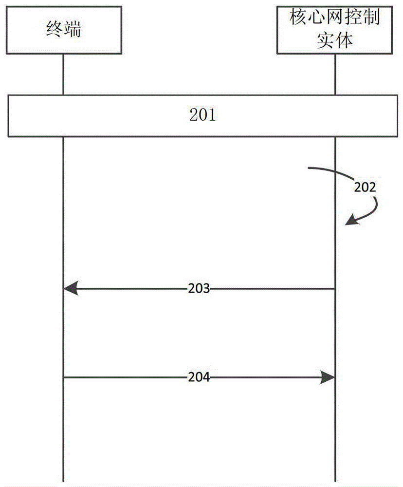 Protection method for terminal temporary identifier, terminal, core network control entity and system