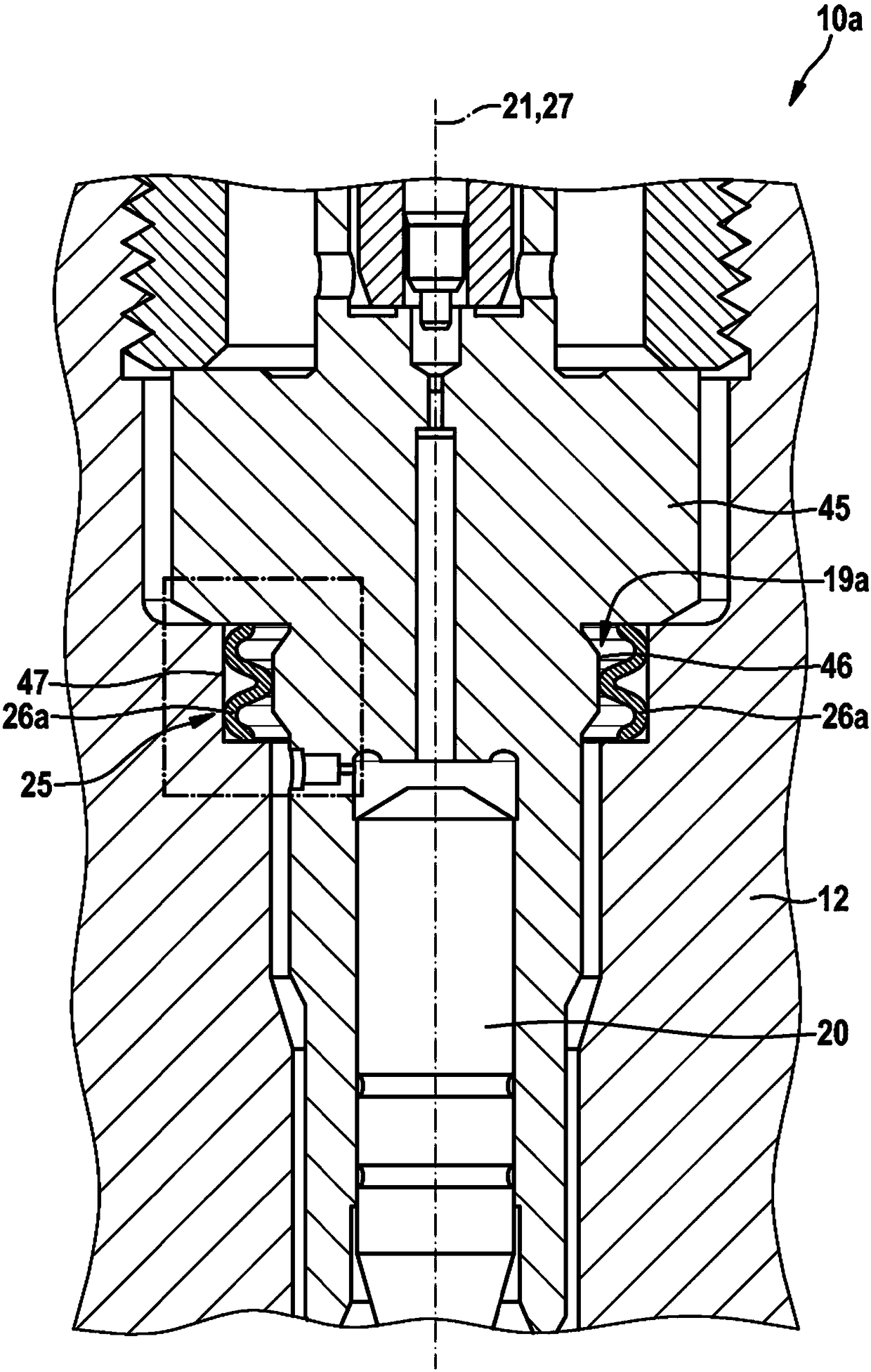 Sealing element, and fuel injector comprising a sealing element