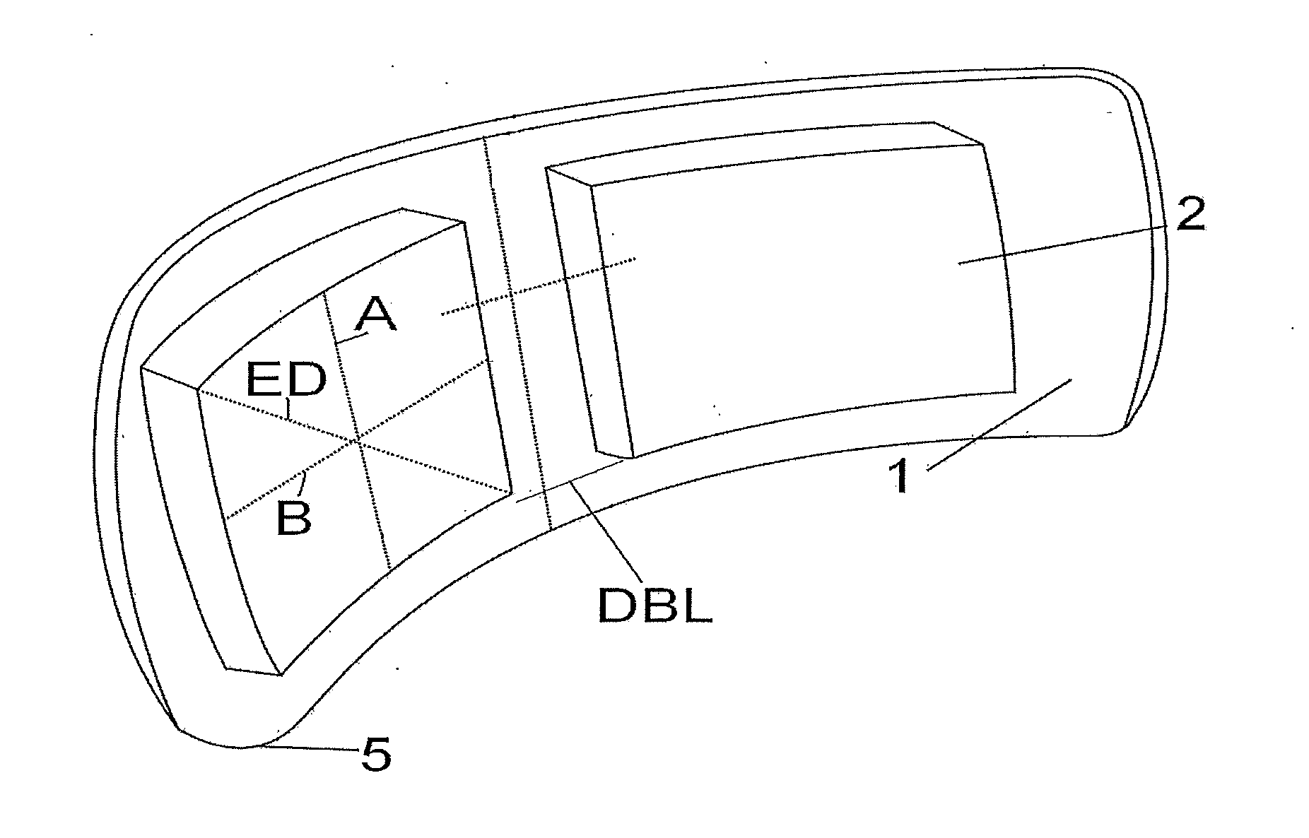 One-piece lens with surplus inner optical material