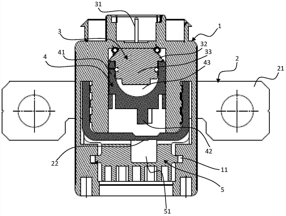 Collision power failure protection device