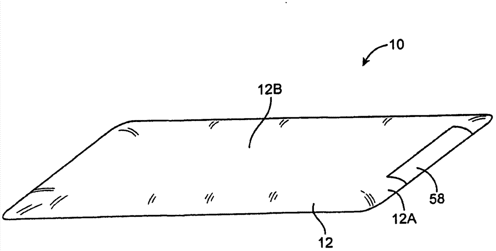 Multi-element antenna structure with wrapped substrate