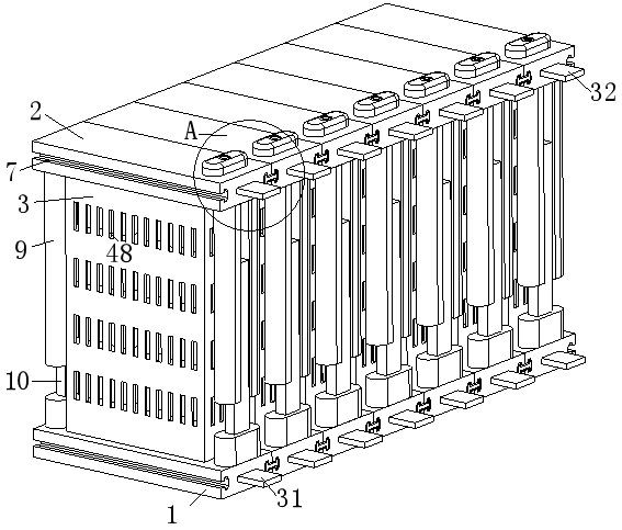 Assembled and combined type new energy battery pack
