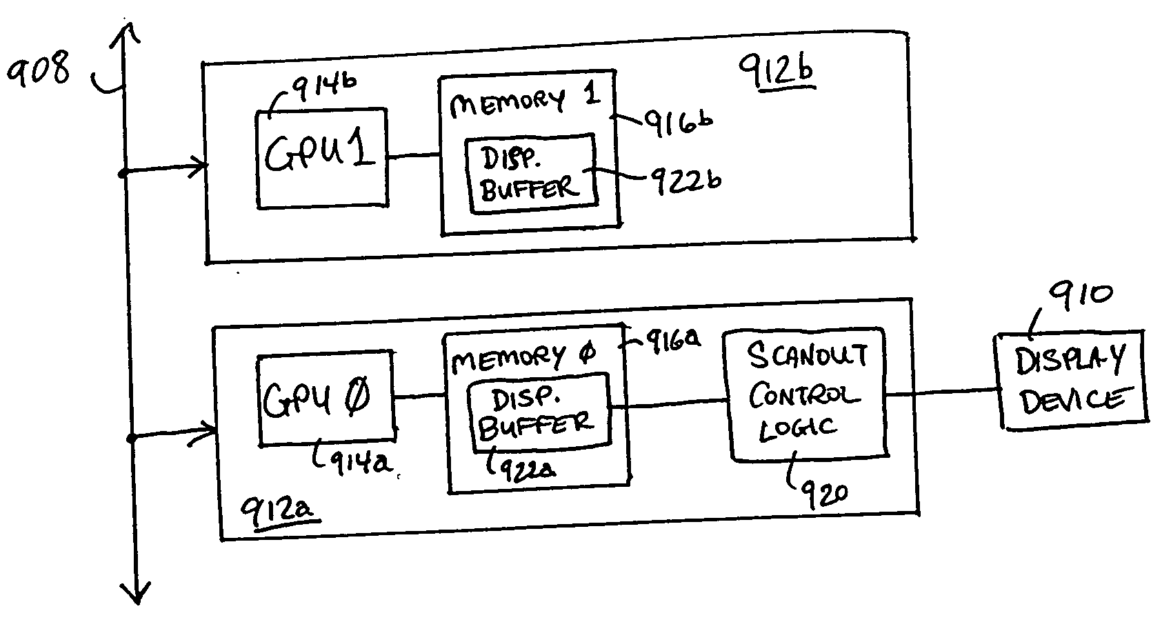 Adaptive load balancing in a multi-processor graphics processing system