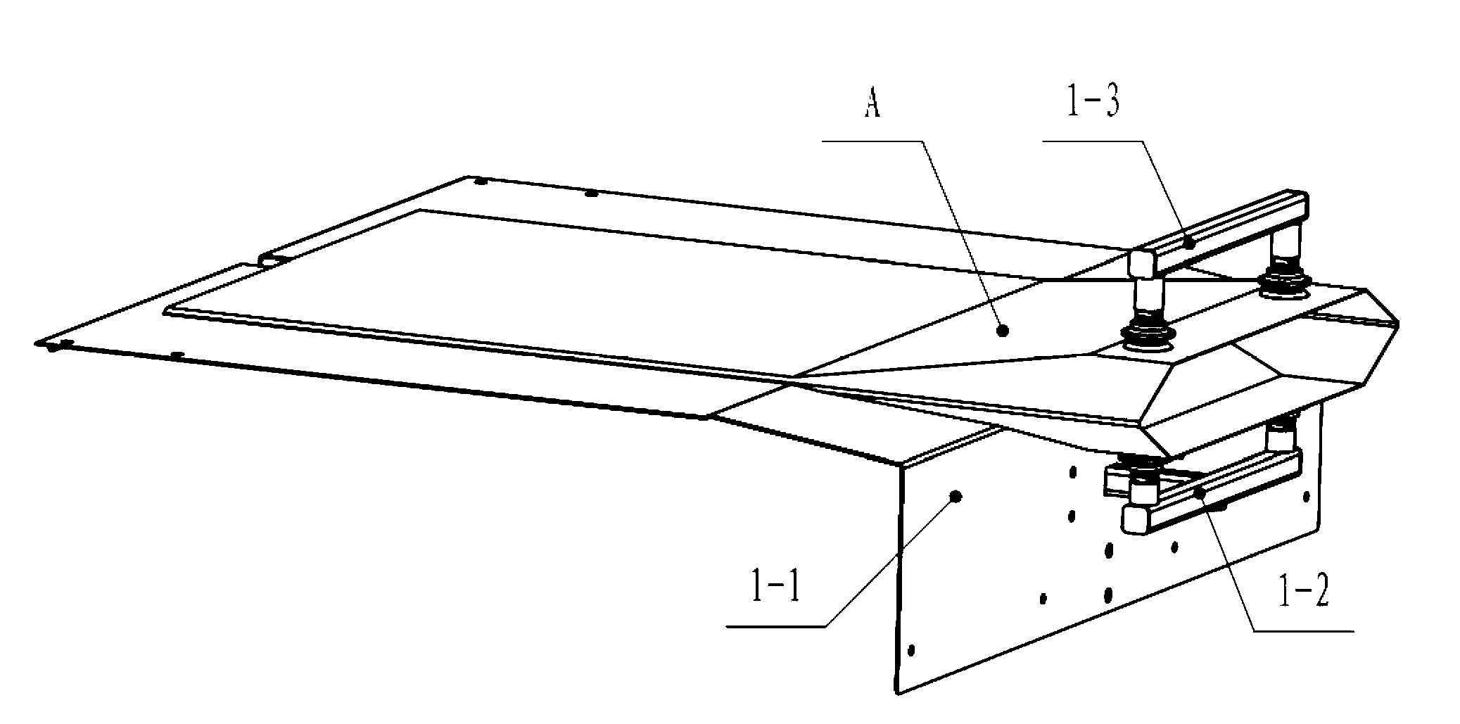 Material packaging method and device of horizontally-conveyed full bag fixed by bag filling mechanism