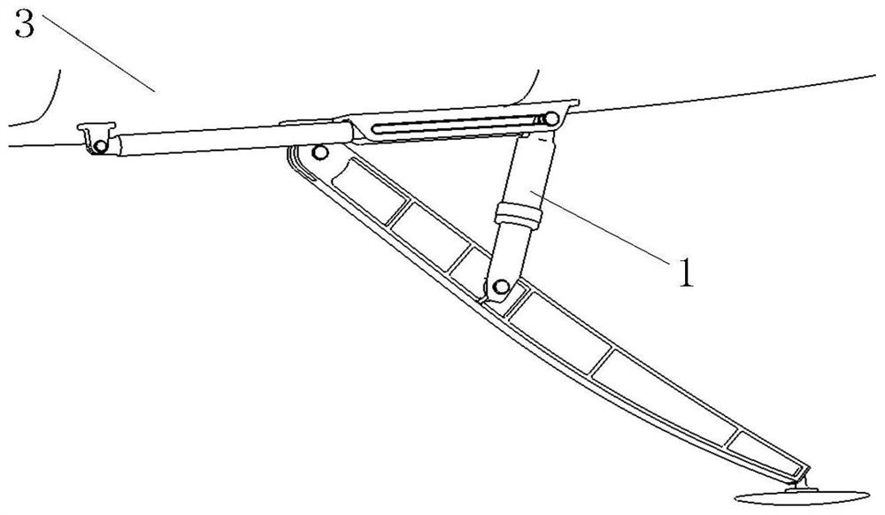 A linear self-locking tail retractable buffer device