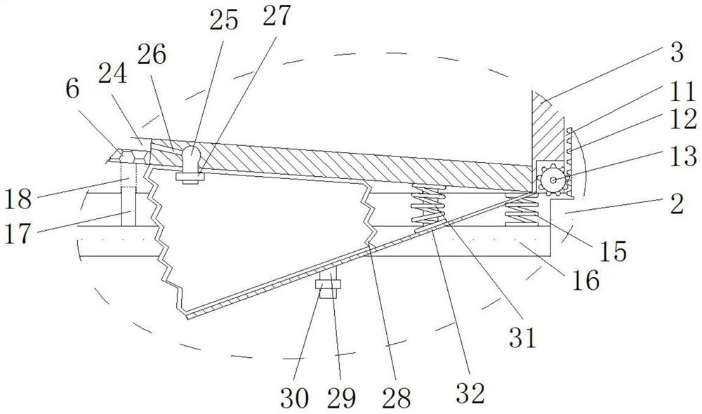 An anti-clogging screening device