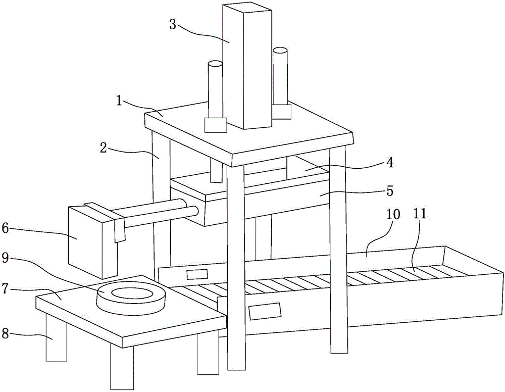 Material removing mechanism for removing defective products of synchronizer assemblies