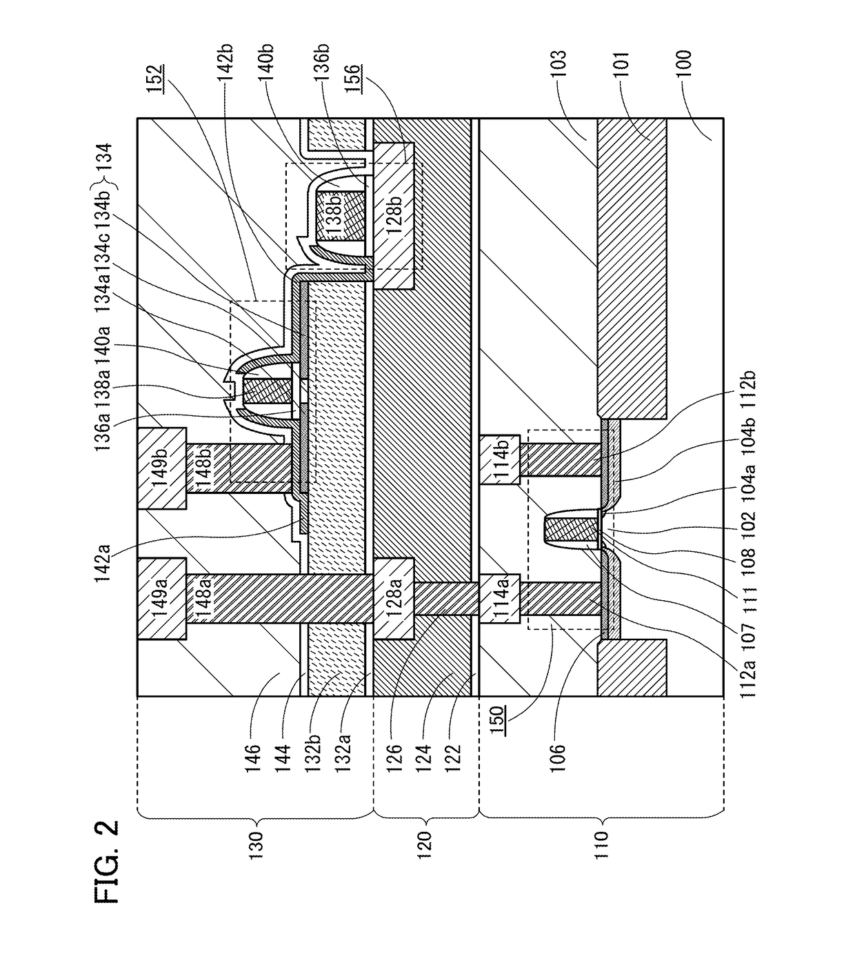Multi-level stacked transistor device including capacitor and different semiconductor materials