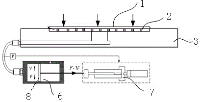 Pipeline-free material adsorption apparatus and method used for high-precision workpiece table