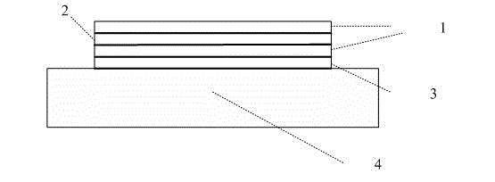 Conductive sensitive film three-layer structure