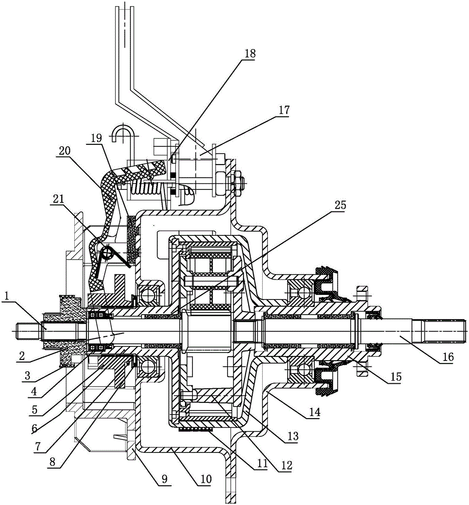 Decelerating clutch of intelligent washing machine