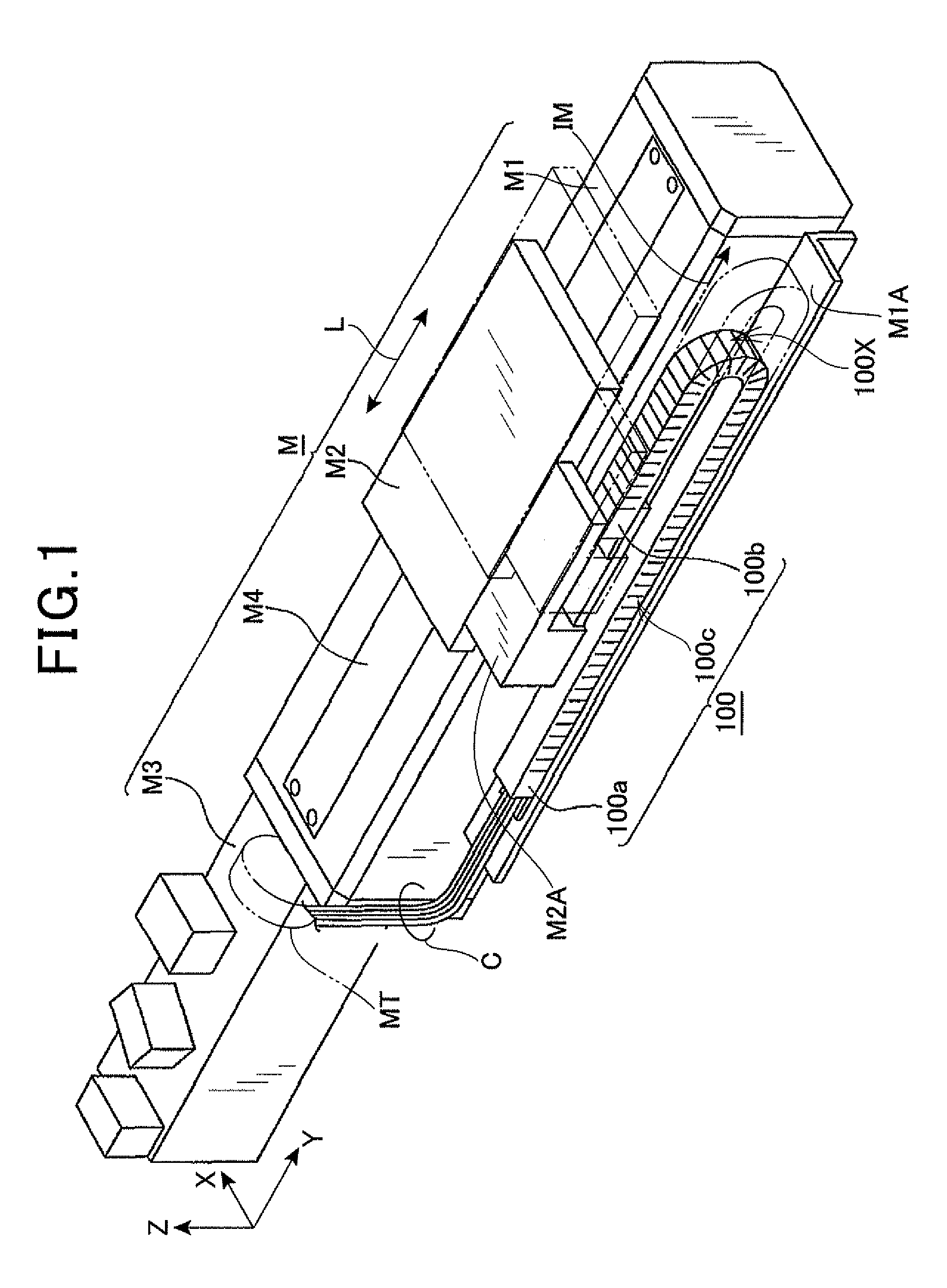 Flexible protective guide internally holding long members