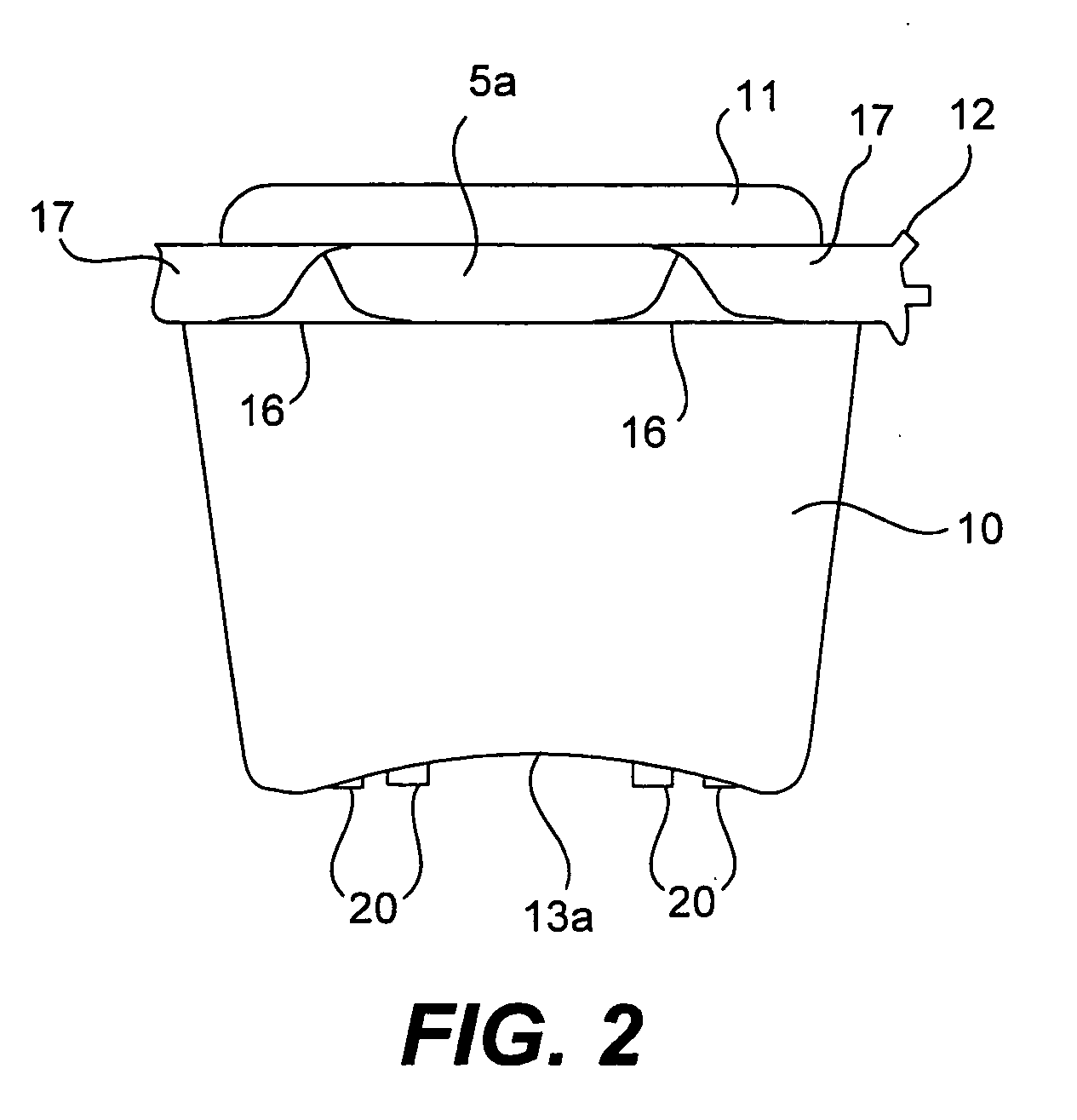 Produce packaging system having produce containers with double-arched bottom ventilation channels