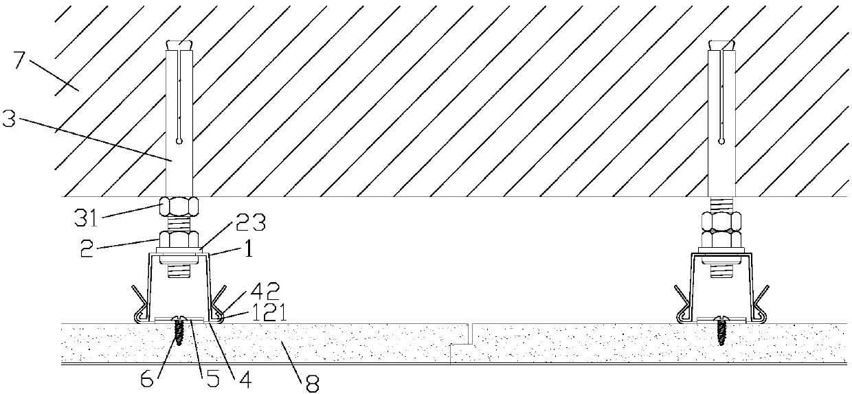 Wood veneer clip-type assembly component and its installation method