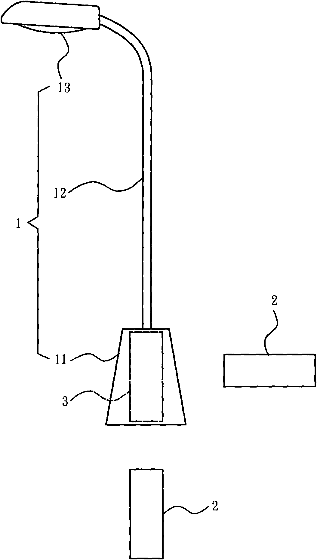 Street lamp device with power generating function