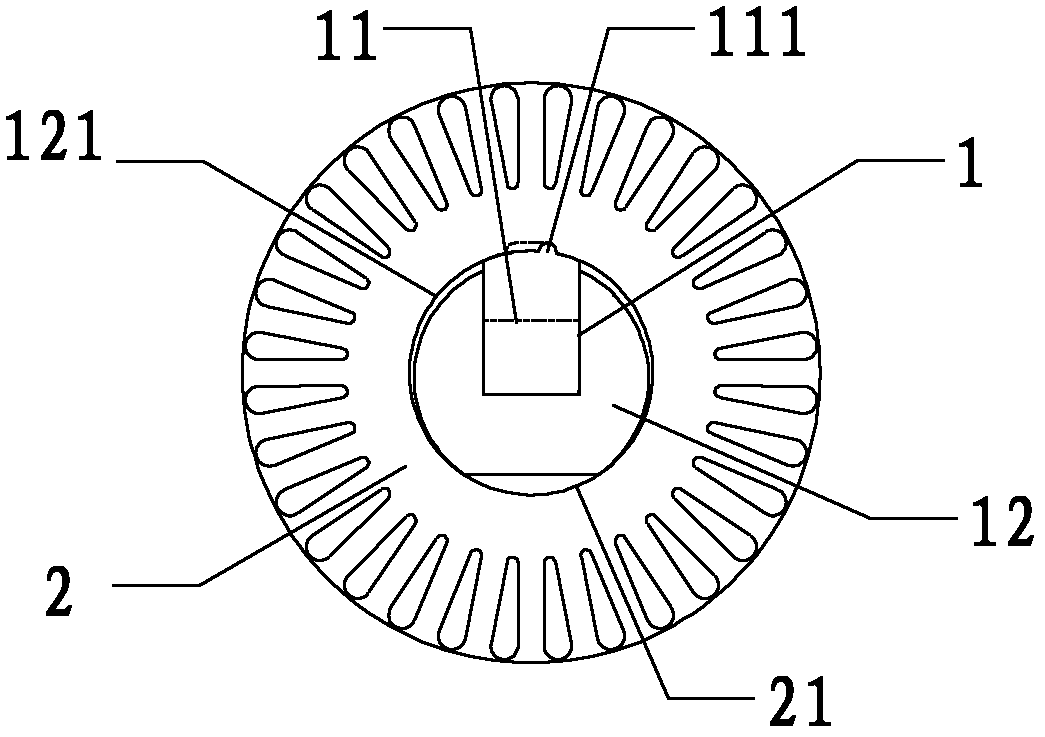 Technological mandrel and method for manufacturing squirrel-cage rotor by using same
