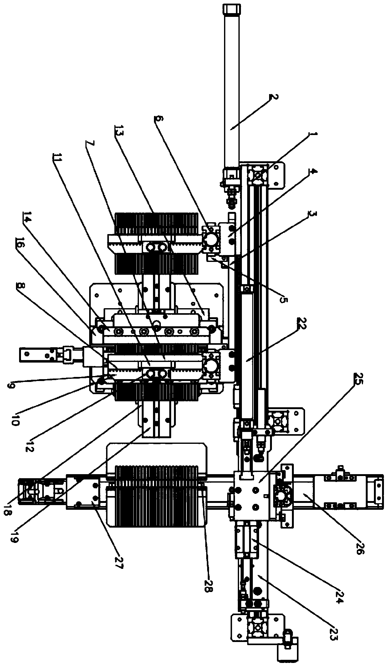 Rim charge removing and loading mechanism for protective plate