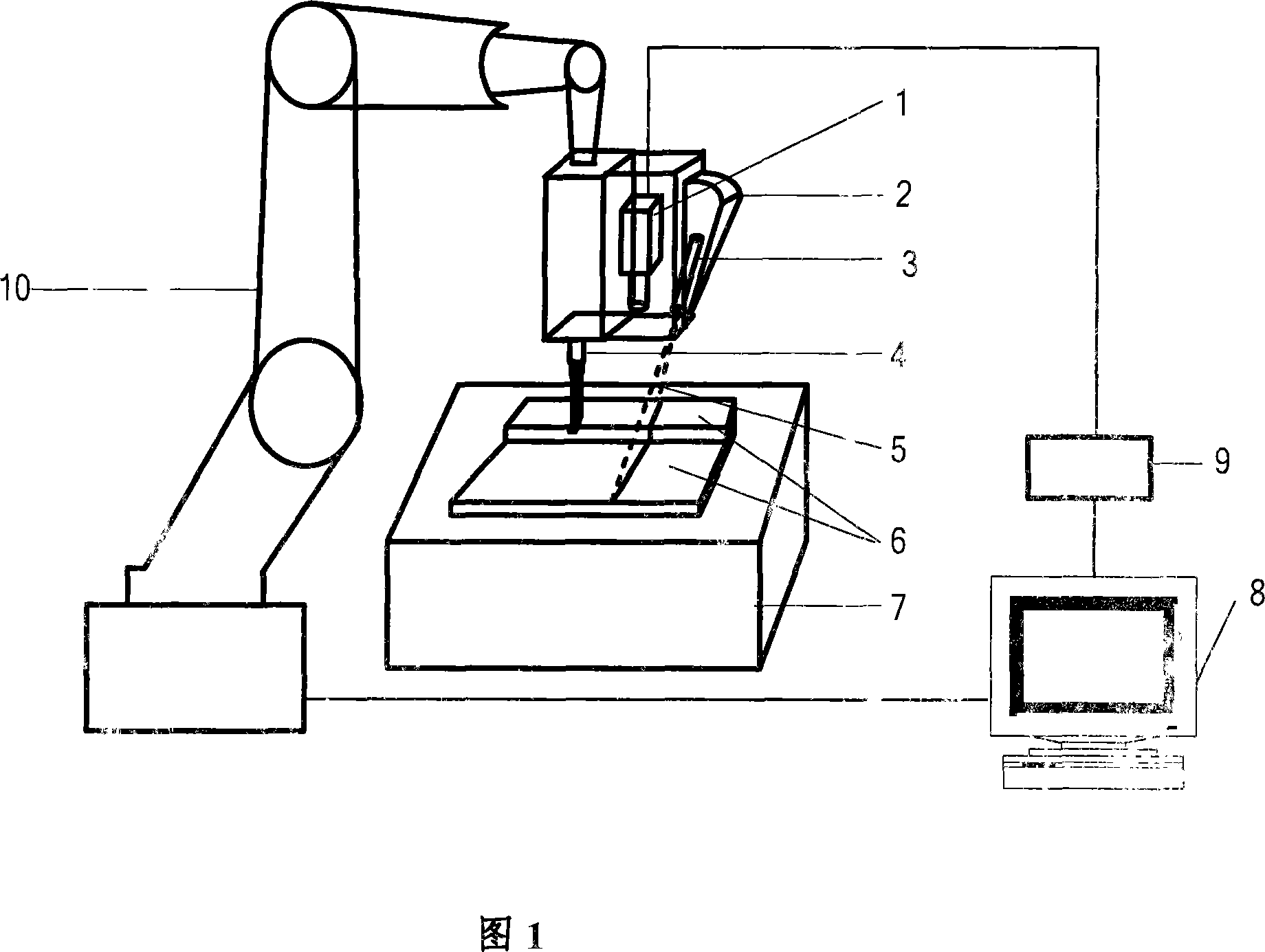 Robot sewing system for three-dimensional composite material perform