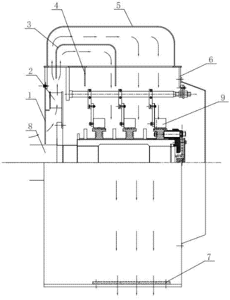 Ventilation structure for slip ring cover of wound-rotor motor