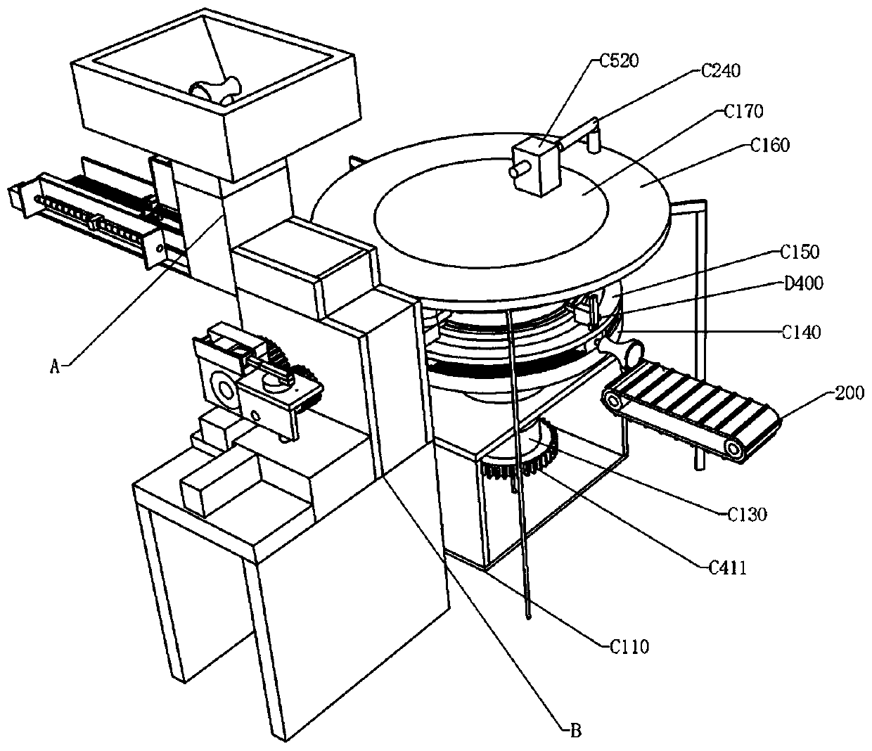 Material sending module and screen printing machine