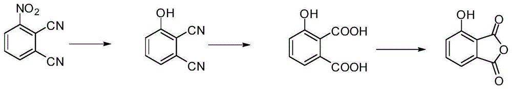 Preparation method of hydroxy benzene anhydride