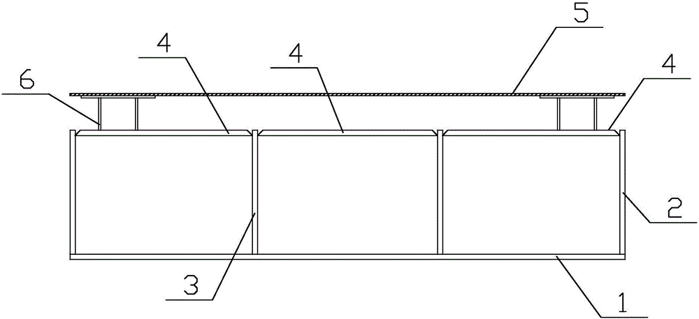 Solid-web large-section spiral stair box girder shaped like Chinese character ''mu'' and manufacturing method