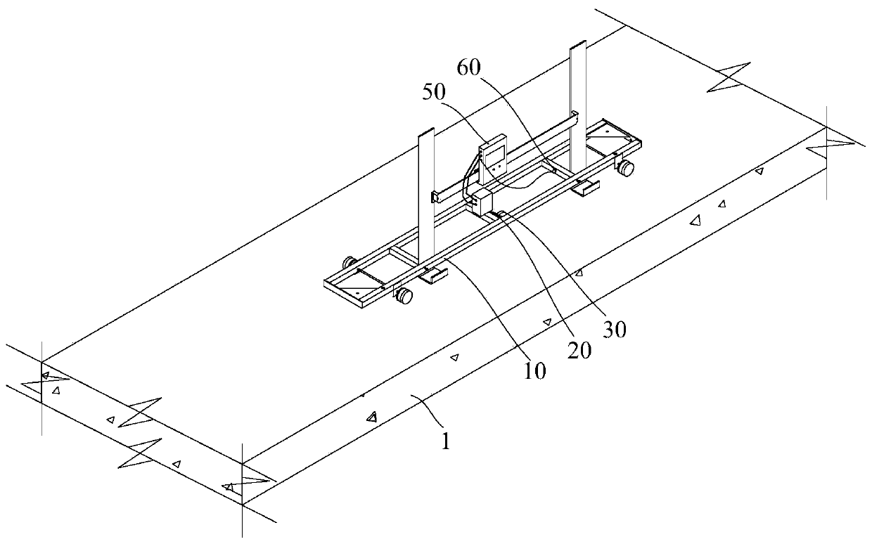 Pavement flatness monitoring device and detection method thereof